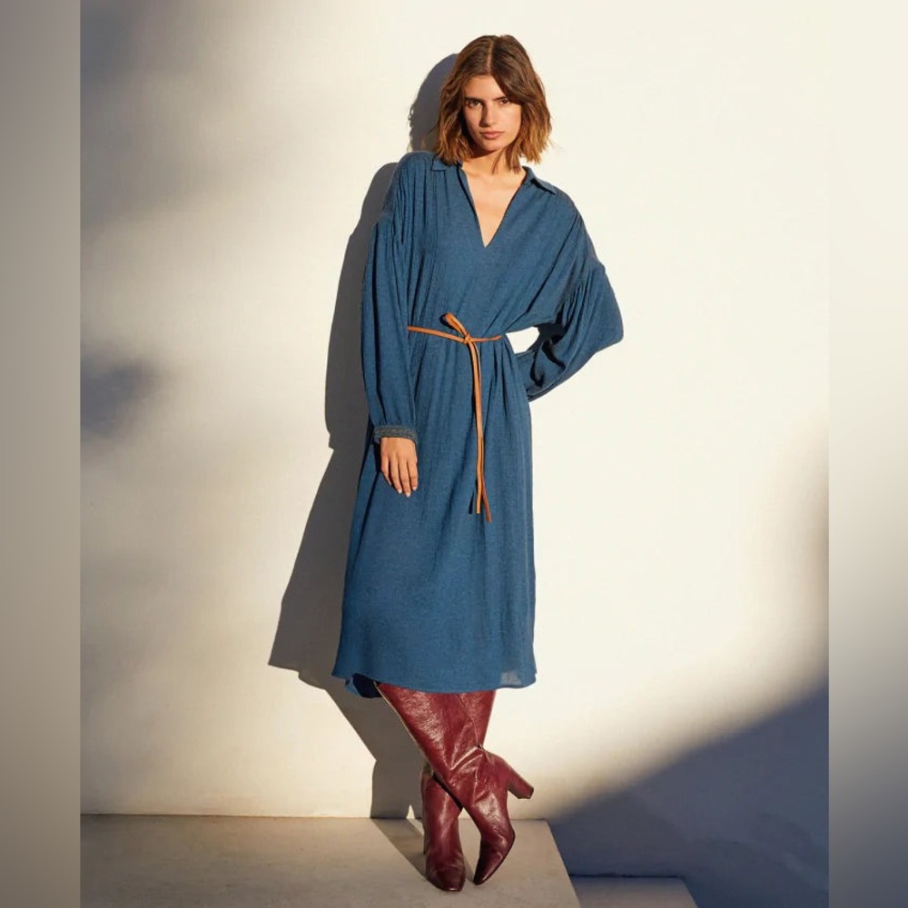 Momoni - Farnia Dress - Ottanio Blue, NWT, Size 40 (M)